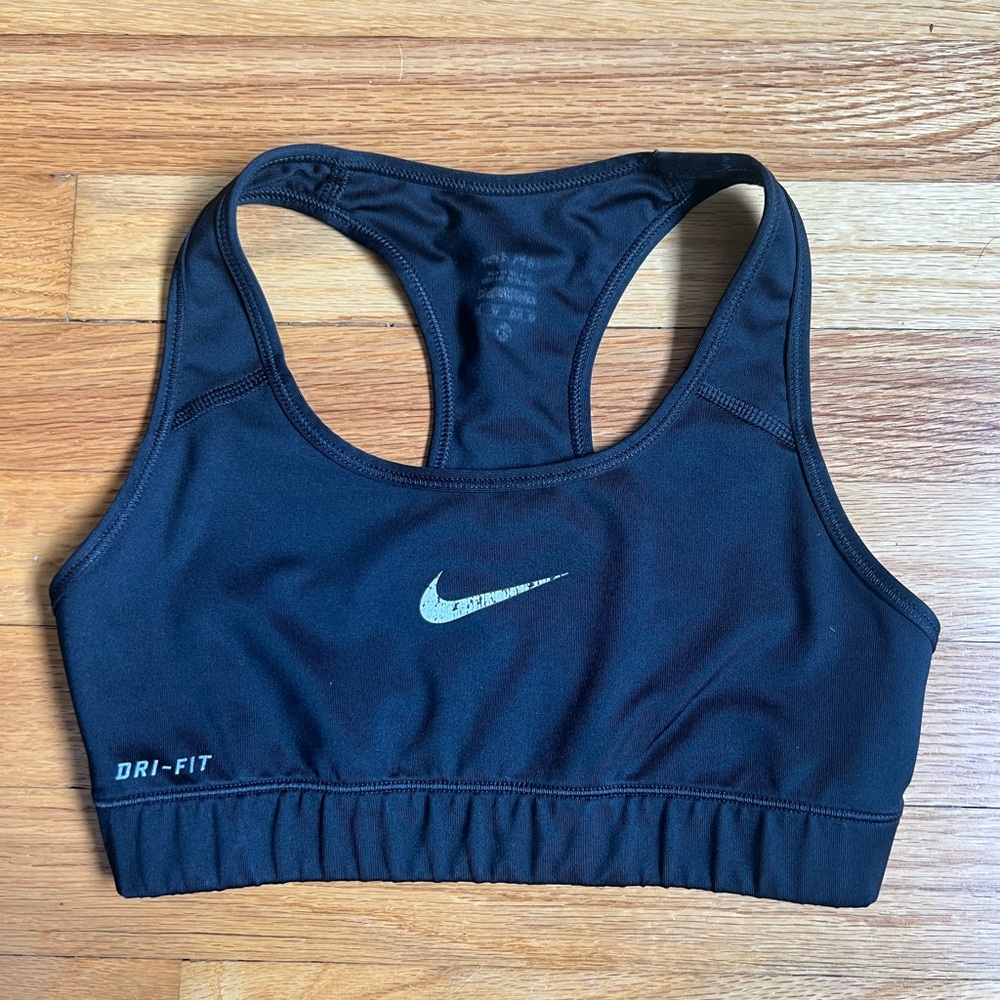 Nike Women's Black Dri-FIT Sports Bra Size XS